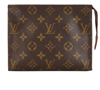 Toiletry Pouch 18, &pound;375, Accessories, Brown, Canvas, Front view